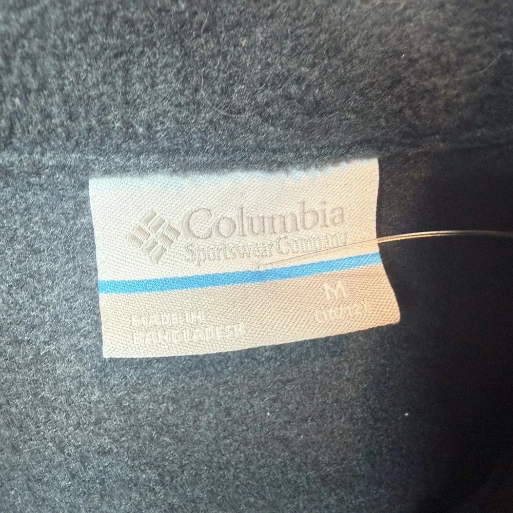Columbia Youth Kids Size M (10-12) Fleece-Lined Jacket Black Full Zip
